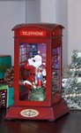 Santa Phone Booth Music Box  #96015