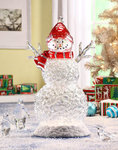 Acrylic Snowman with Lights  #IC94055T